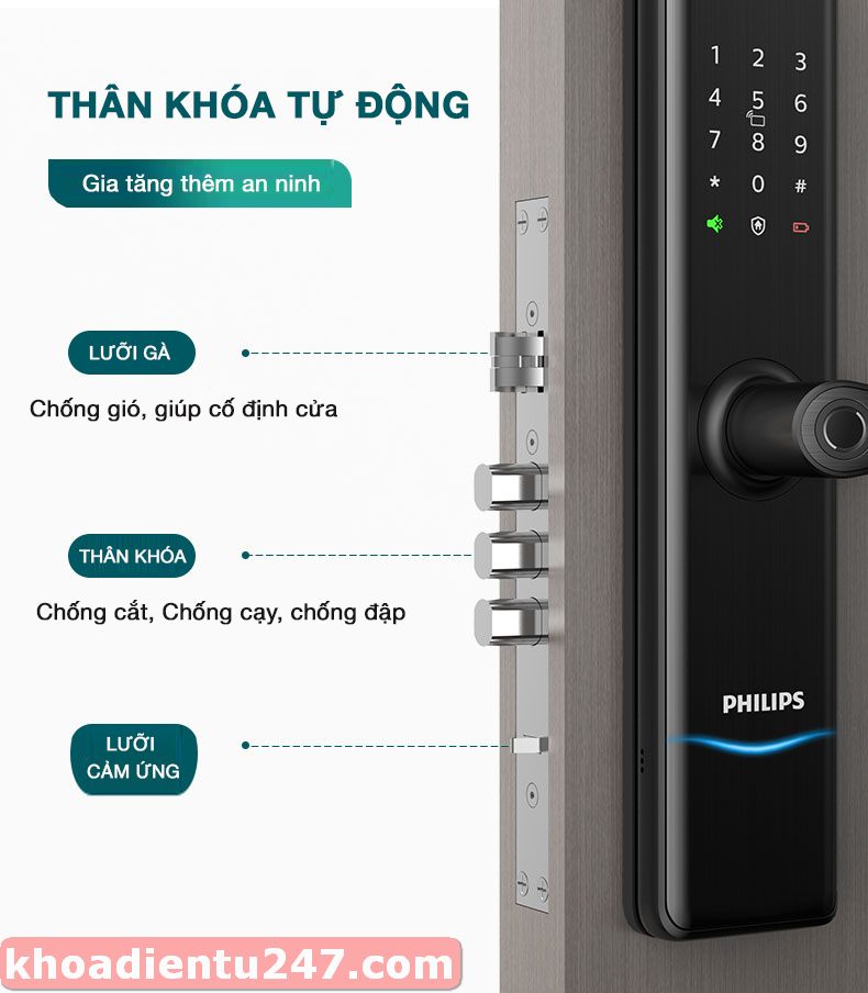 khoa van tay Philips 7300 00007