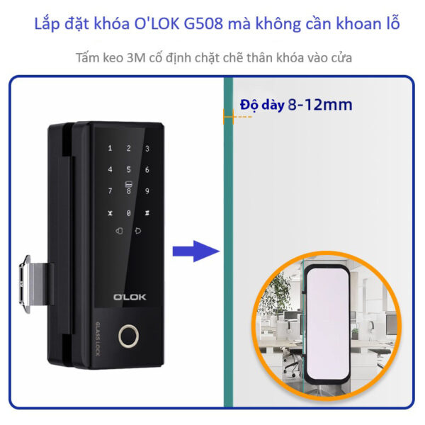 Khóa cửa điện tử O'LOK H6900G - Hình ảnh 3